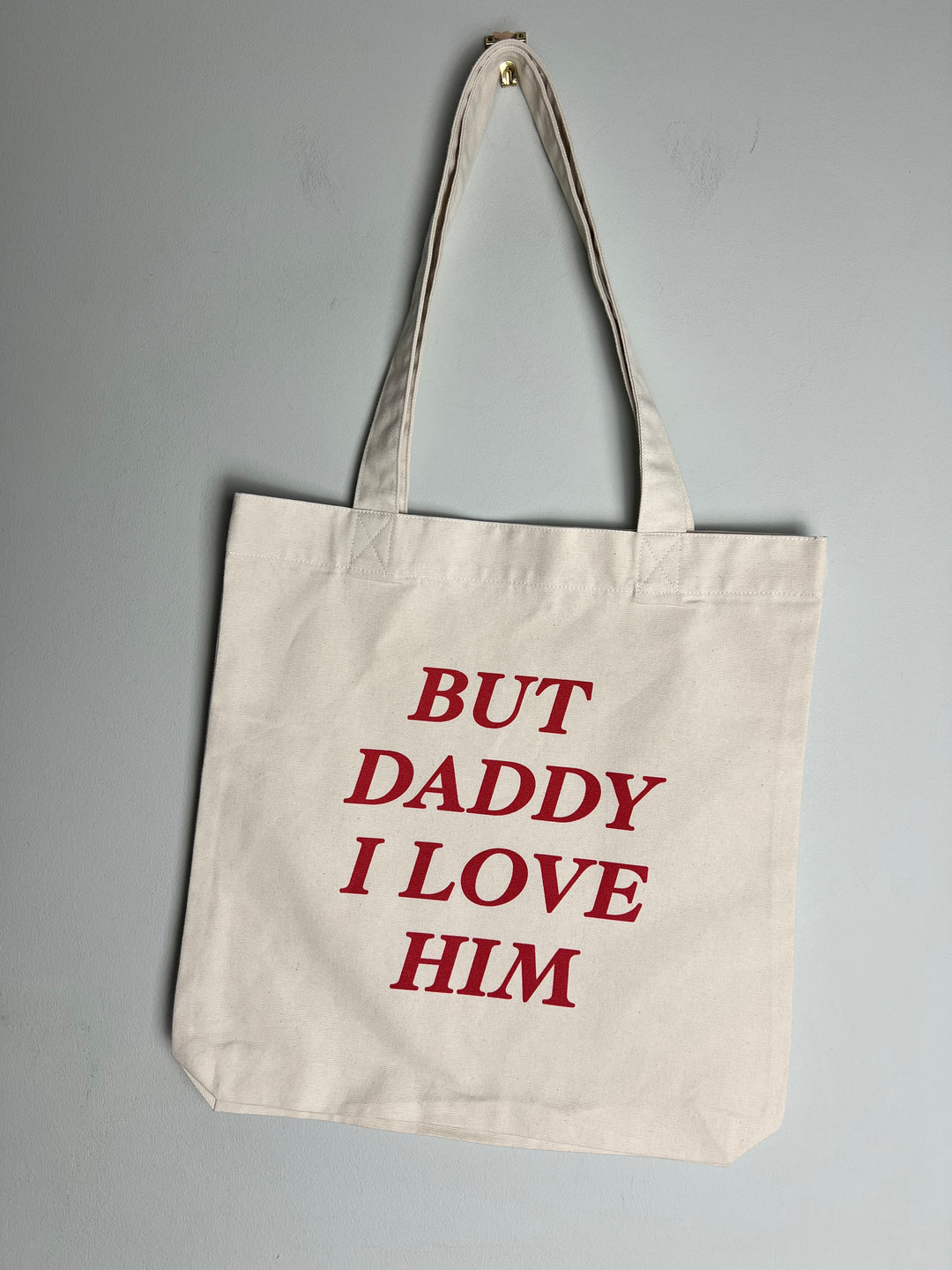But daddy I love him tote bag (clearance)