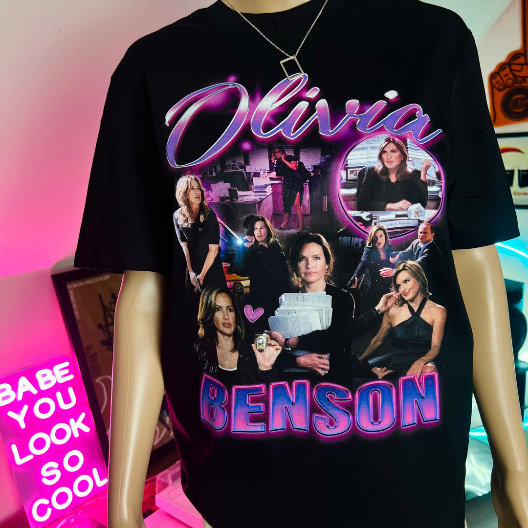 Olivia Benson homage graphic t-shirt