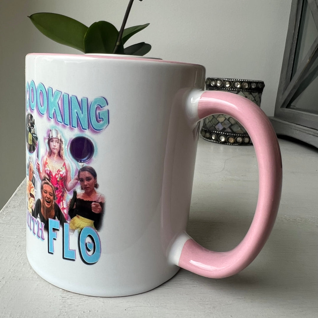 Cooking with flo homage print Mug
