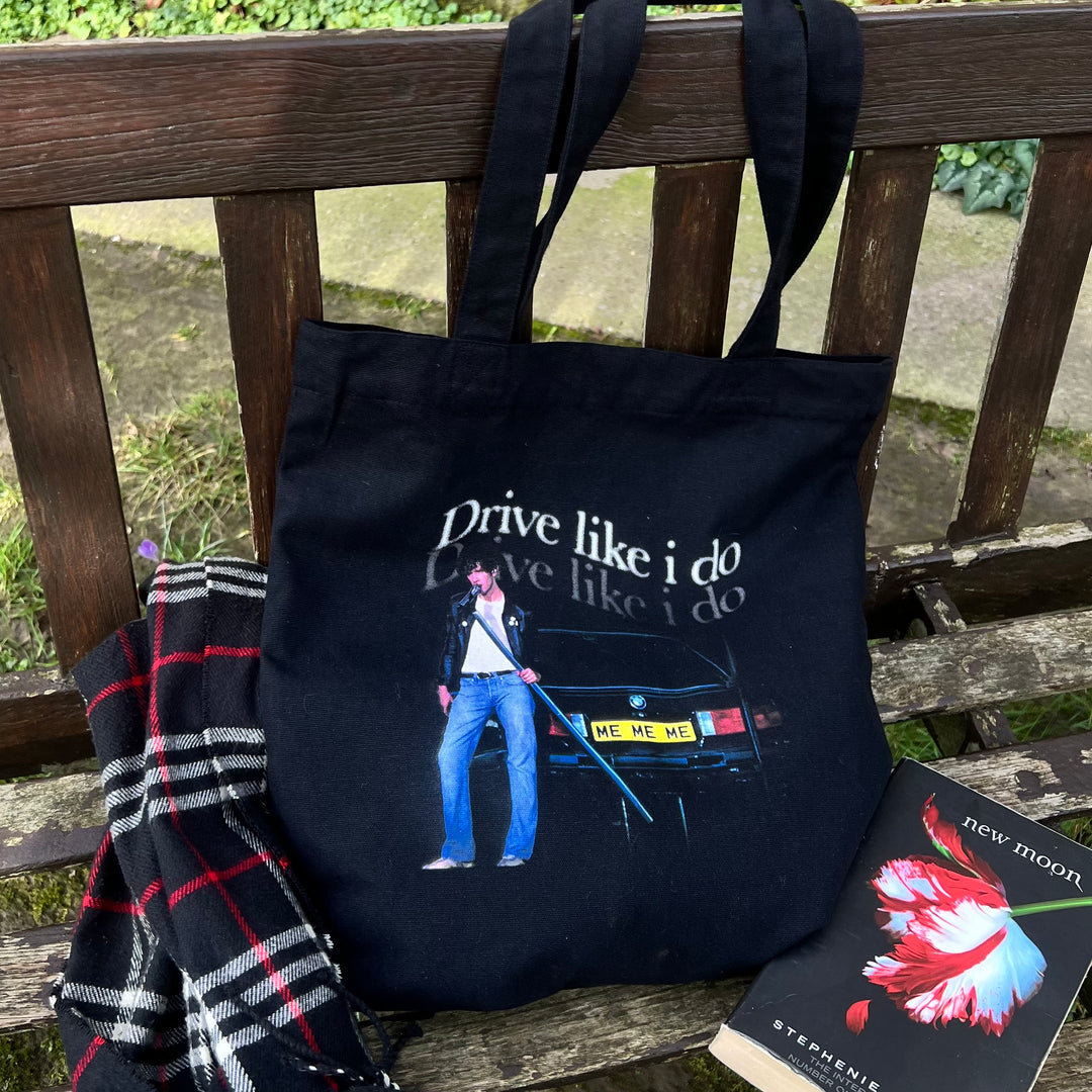 Matty drive like I do inspired print tote bag