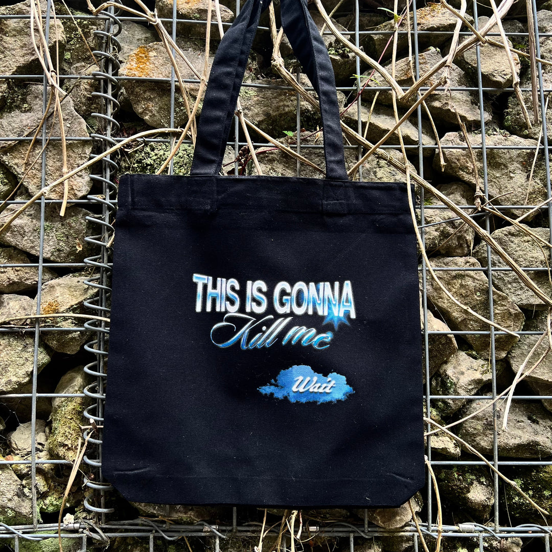 This is gonna k*ll me.. wait! inspired print tote bag