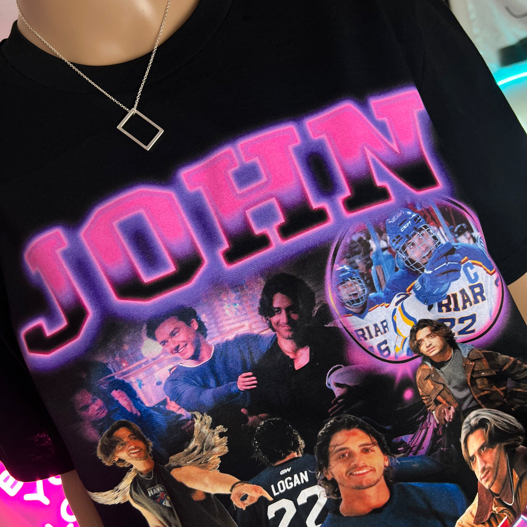 John Logan inspired homage graphic t-shirt