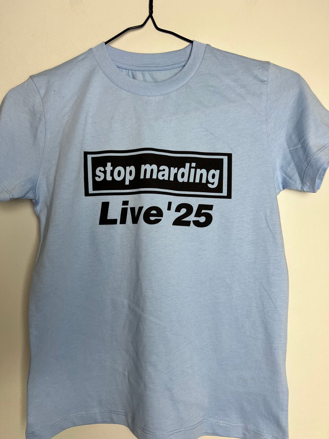Stop marding baby tee 7-8yr (clearance)