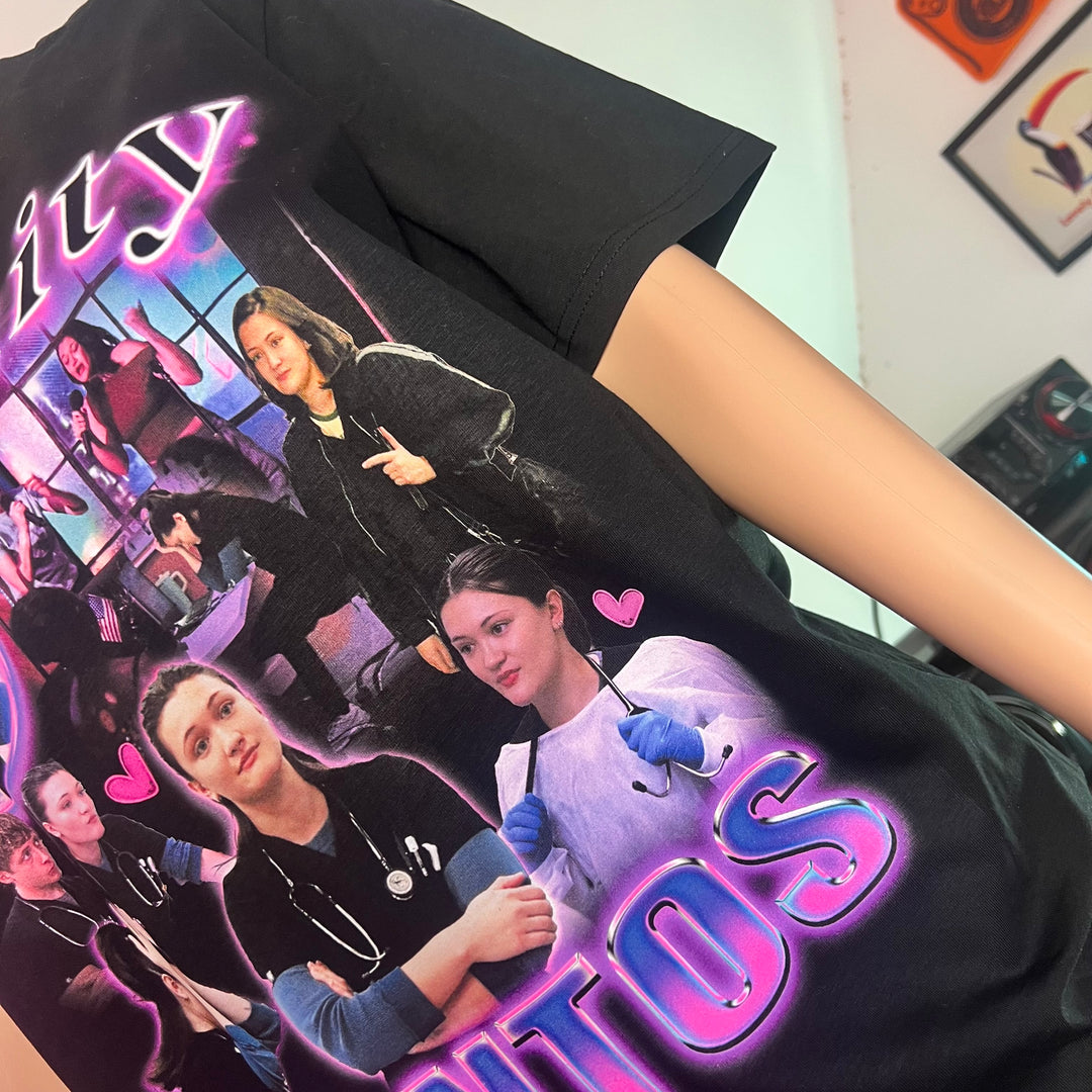 Trinity Santos homage graphic t-shirt