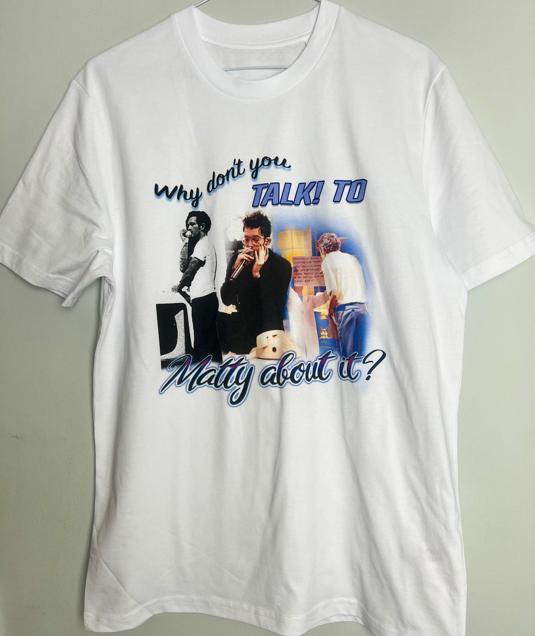Talk to Matty tee - small (clearance)