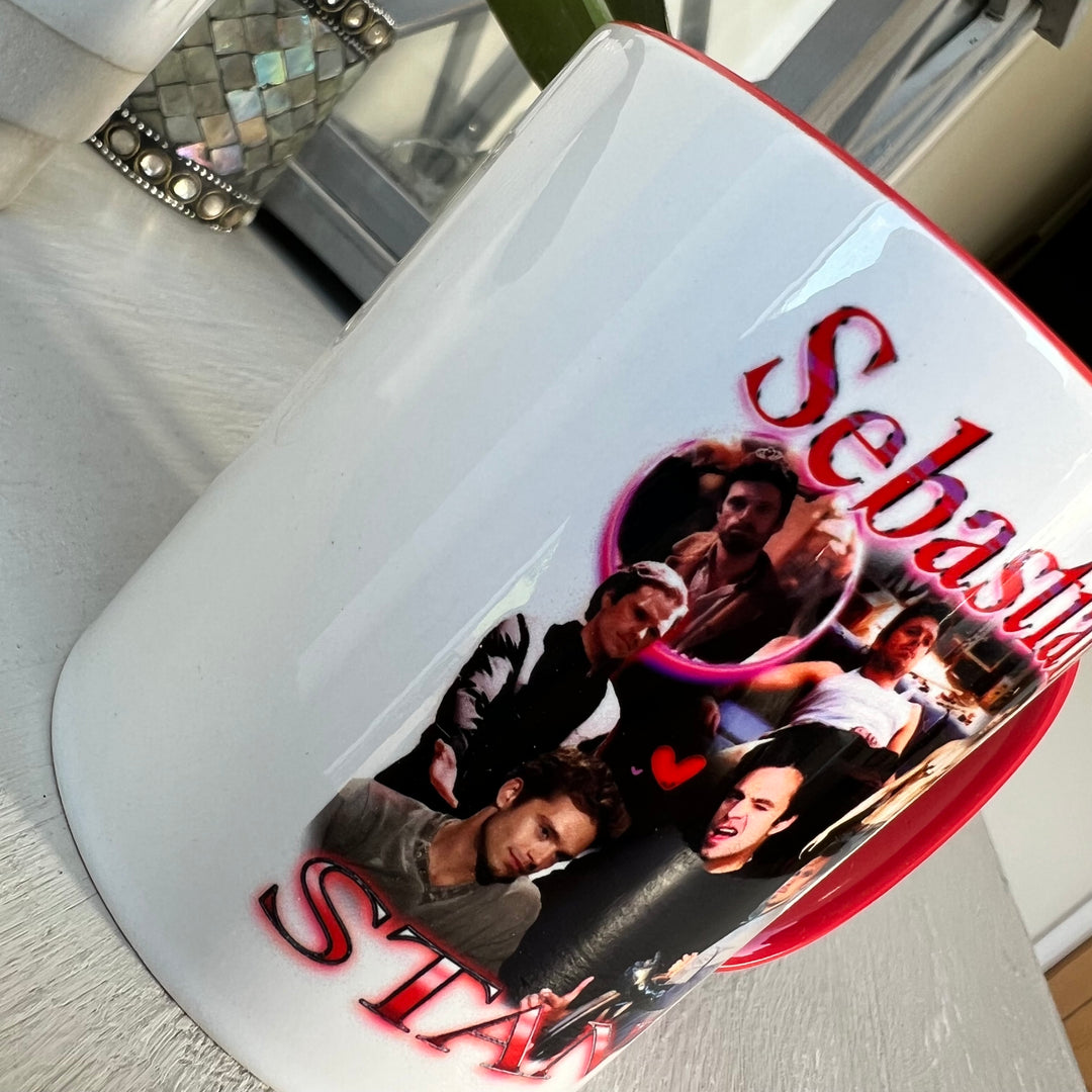 Sebastian Stan homage printed Mug