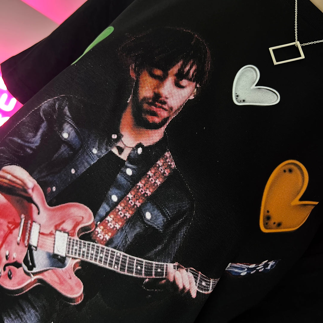 Josh J hearts style graphic print t-shirt