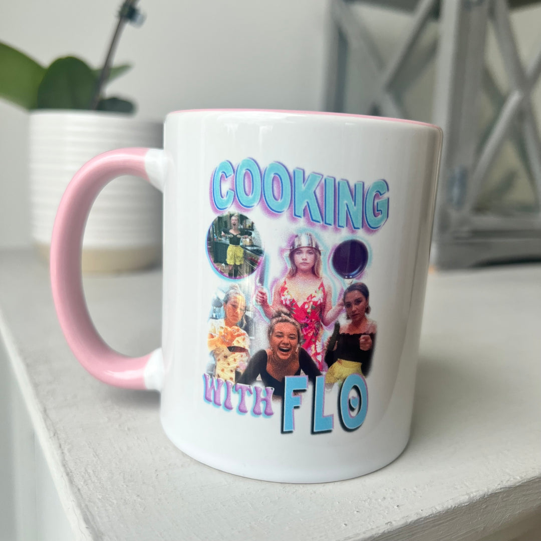 Cooking with flo homage print Mug