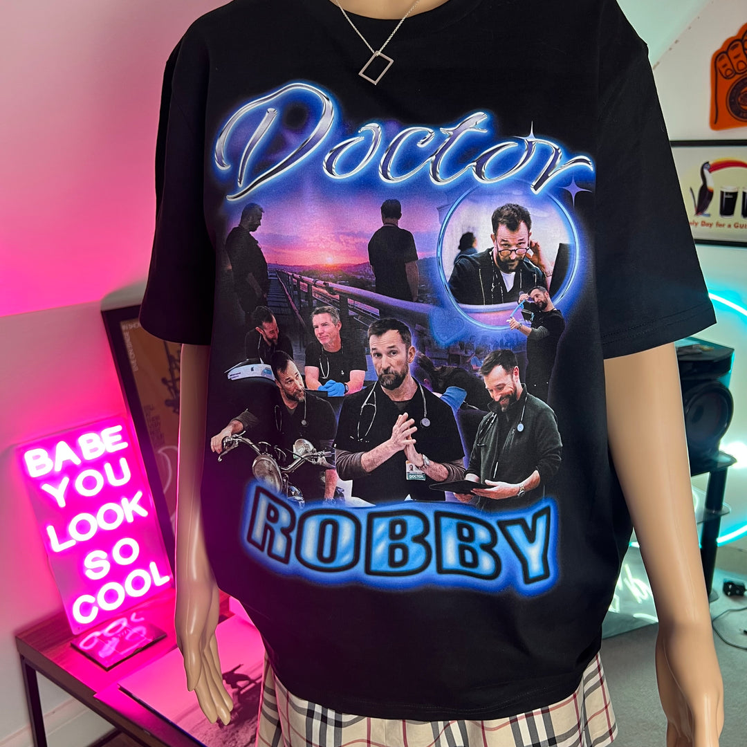 Doctor Robby homage graphic t-shirt