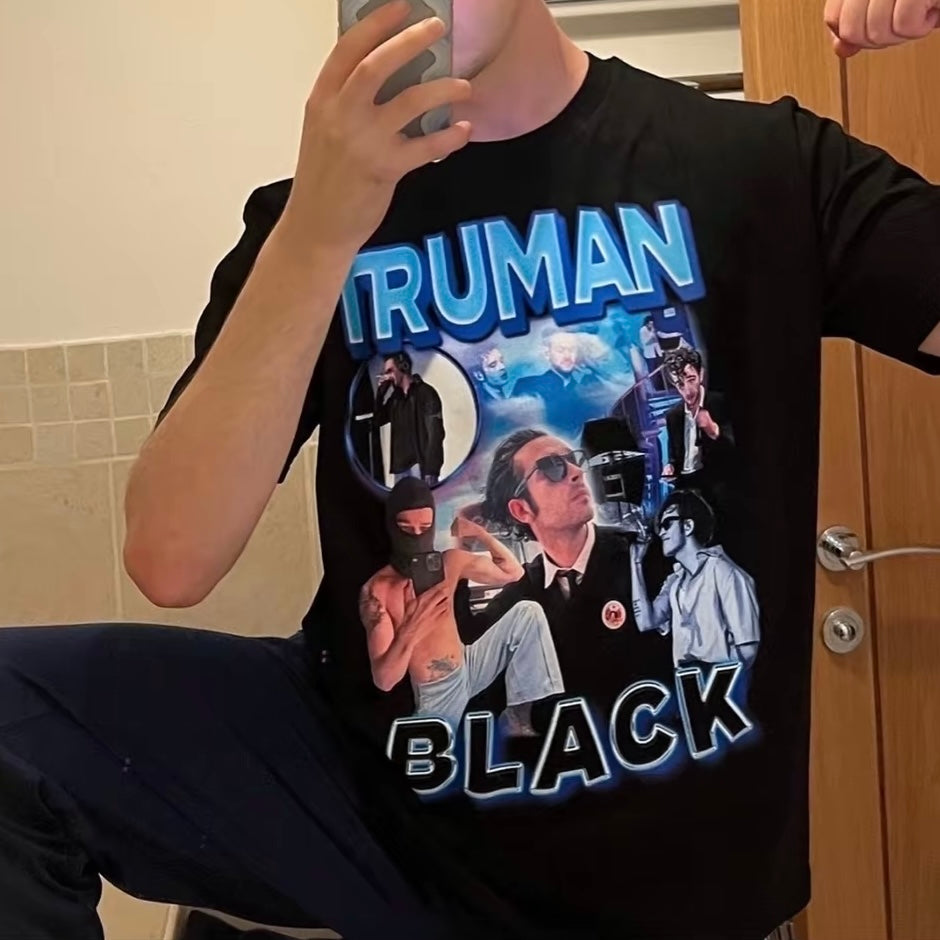 Truman Black homage graphic tee