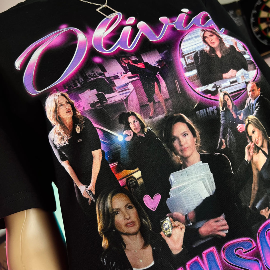 Olivia Benson homage graphic t-shirt