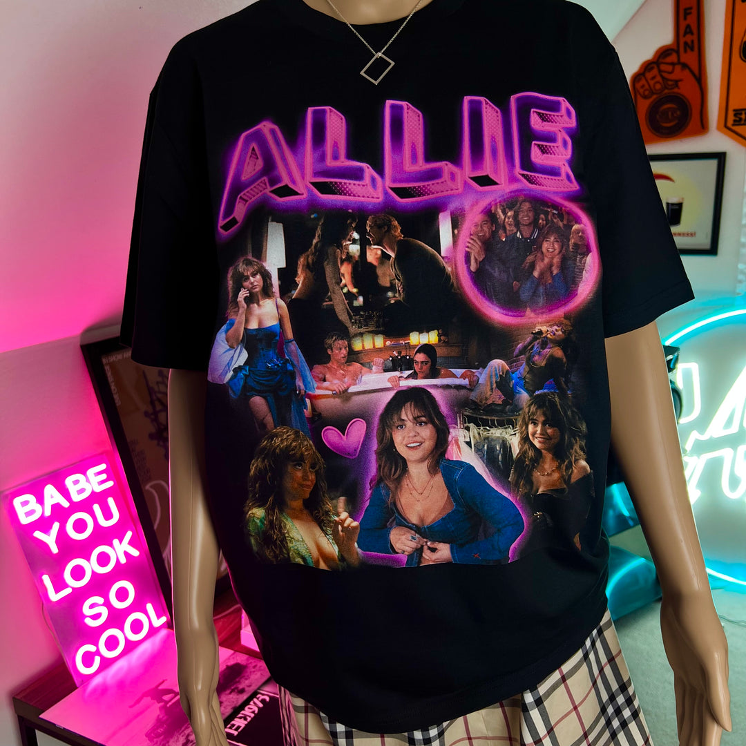 Allie Hayes inspired homage graphic t-shirt