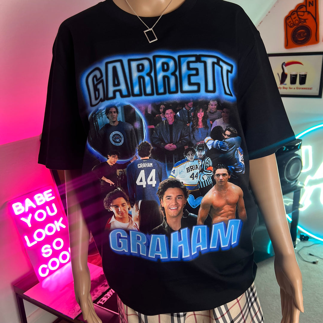 Garrett Graham inspired homage graphic t-shirt