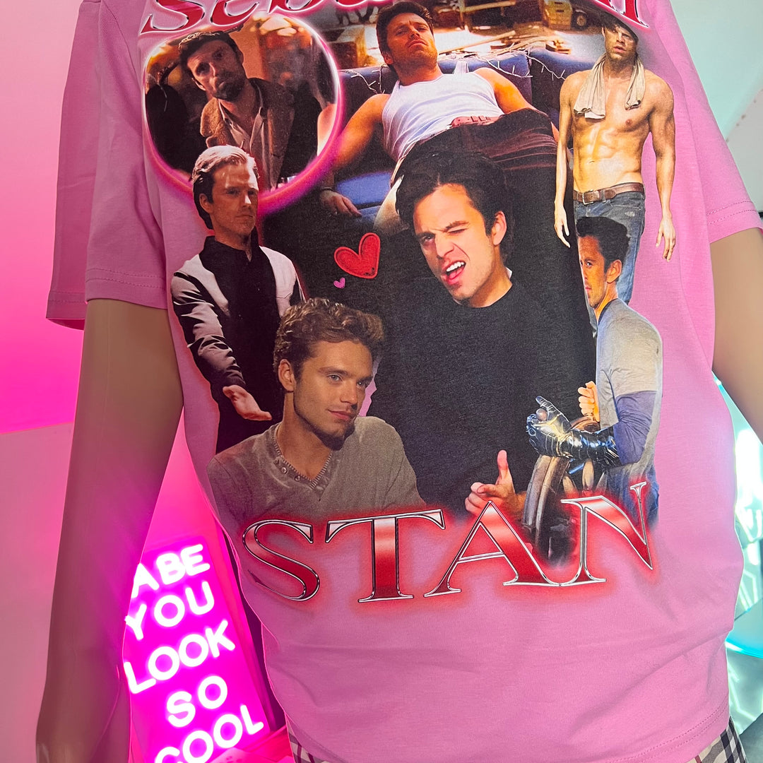 Sebastian Stan homage T-shirt