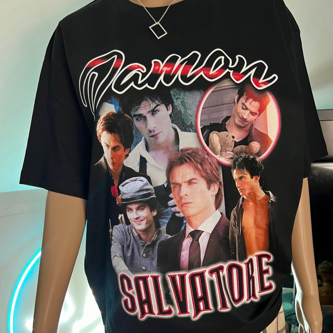 Damon Salvatore - homage graphic t-shirt