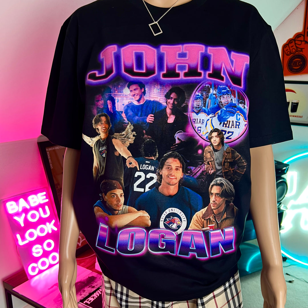 John Logan inspired homage graphic t-shirt