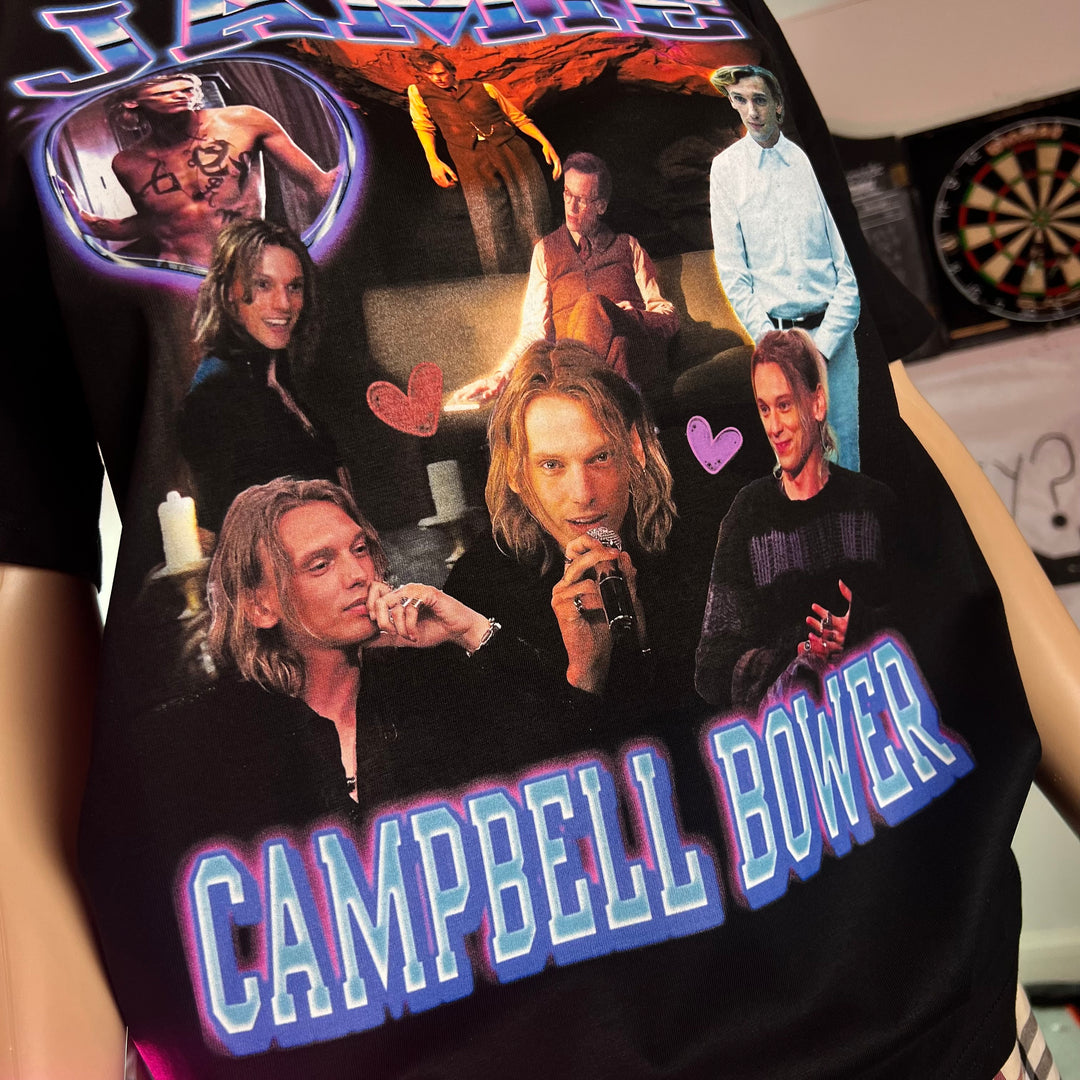 Jamie Campbell Bower - homage graphic t-shirt