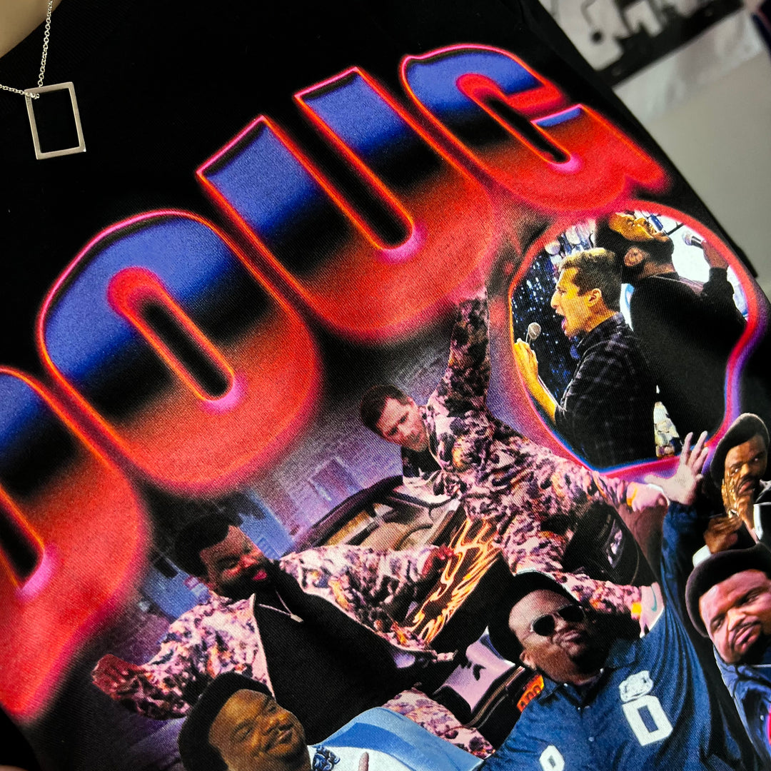 Doug Judy homage graphic T-shirt
