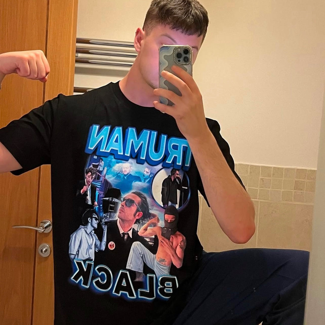 Truman Black homage graphic tee