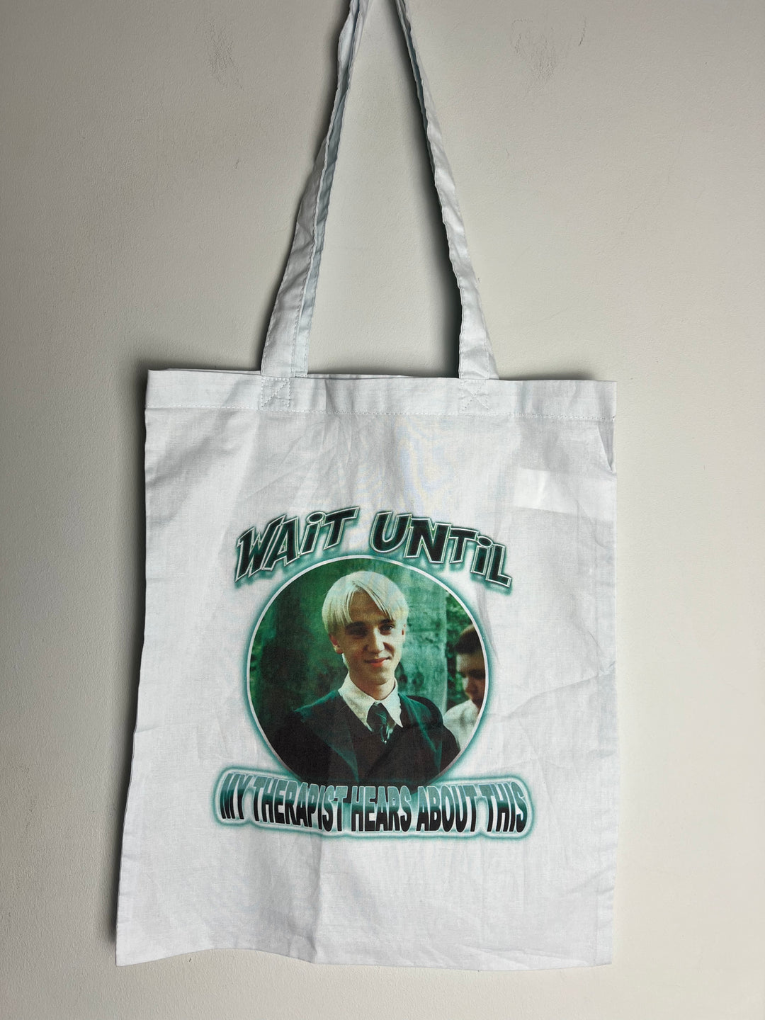 malfoy print tote bag (clearance)