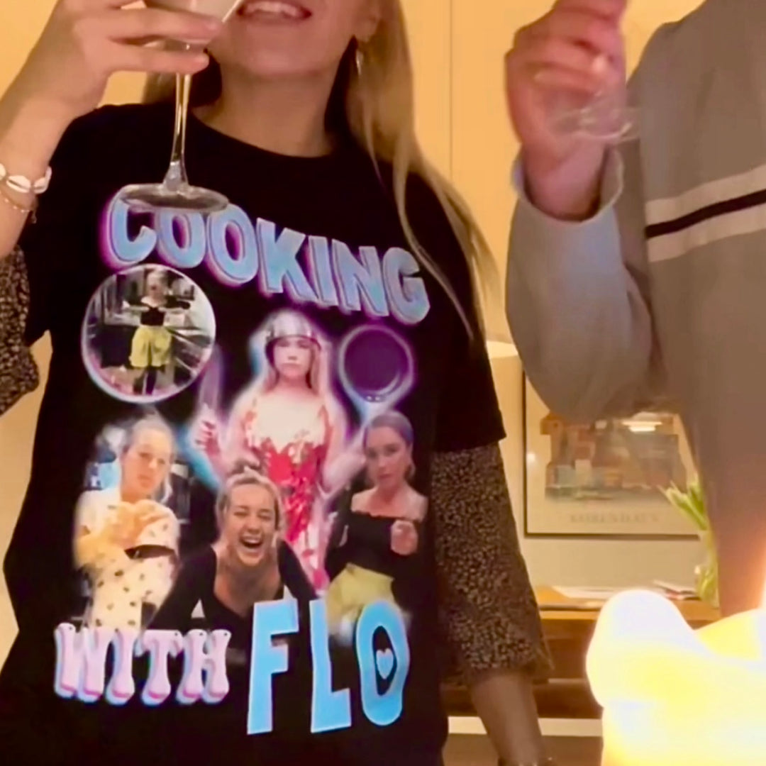 Cooking with Flo homage T-shirt