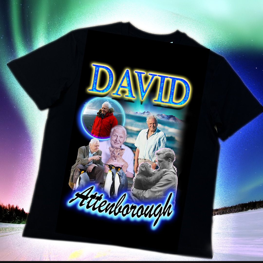 David Attenborough homage T-shirt