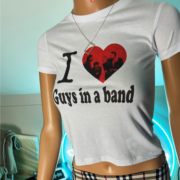 I ❤️ guys in bands Baby tee/kids t-shirt