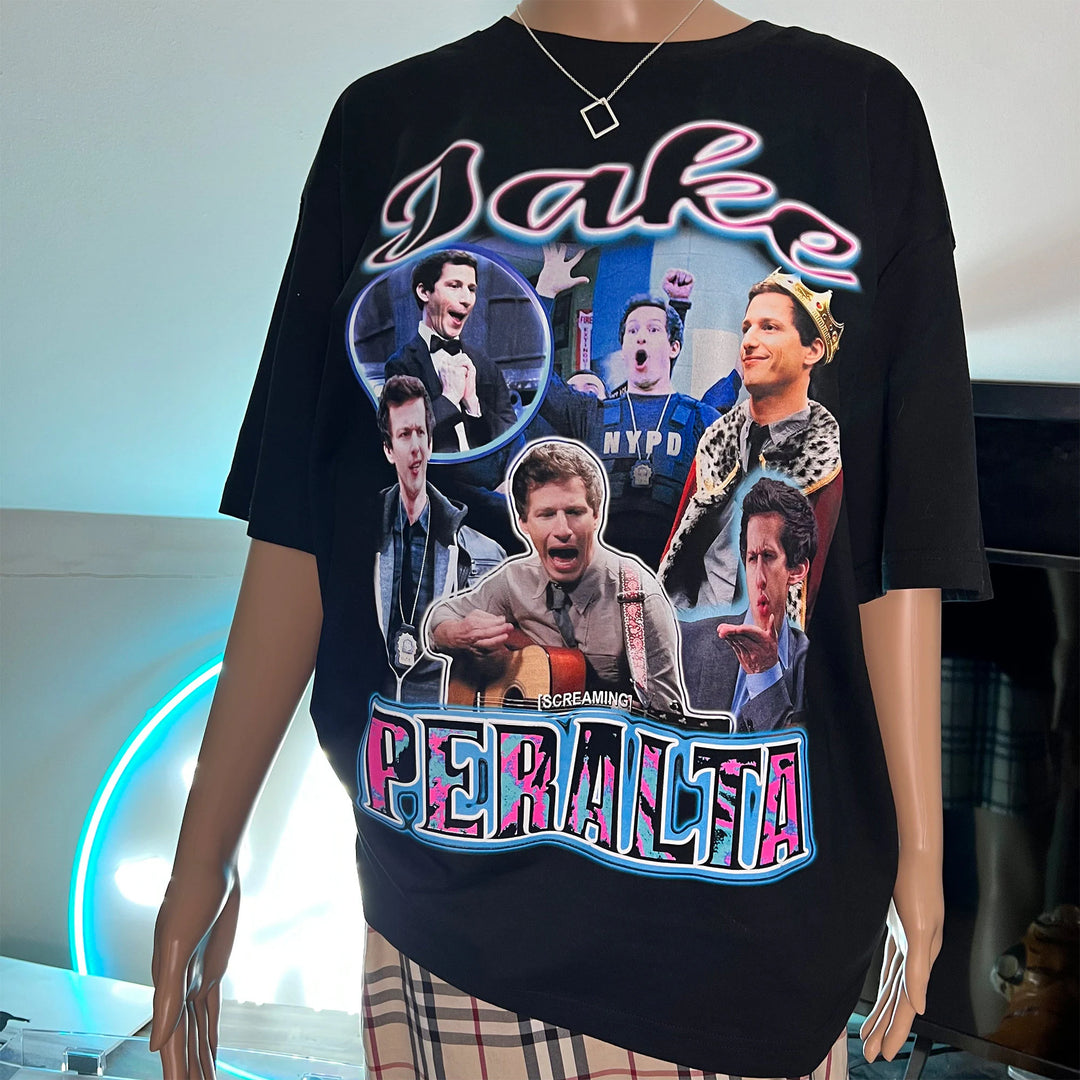 Jake Peralta homage graphic T-shirt