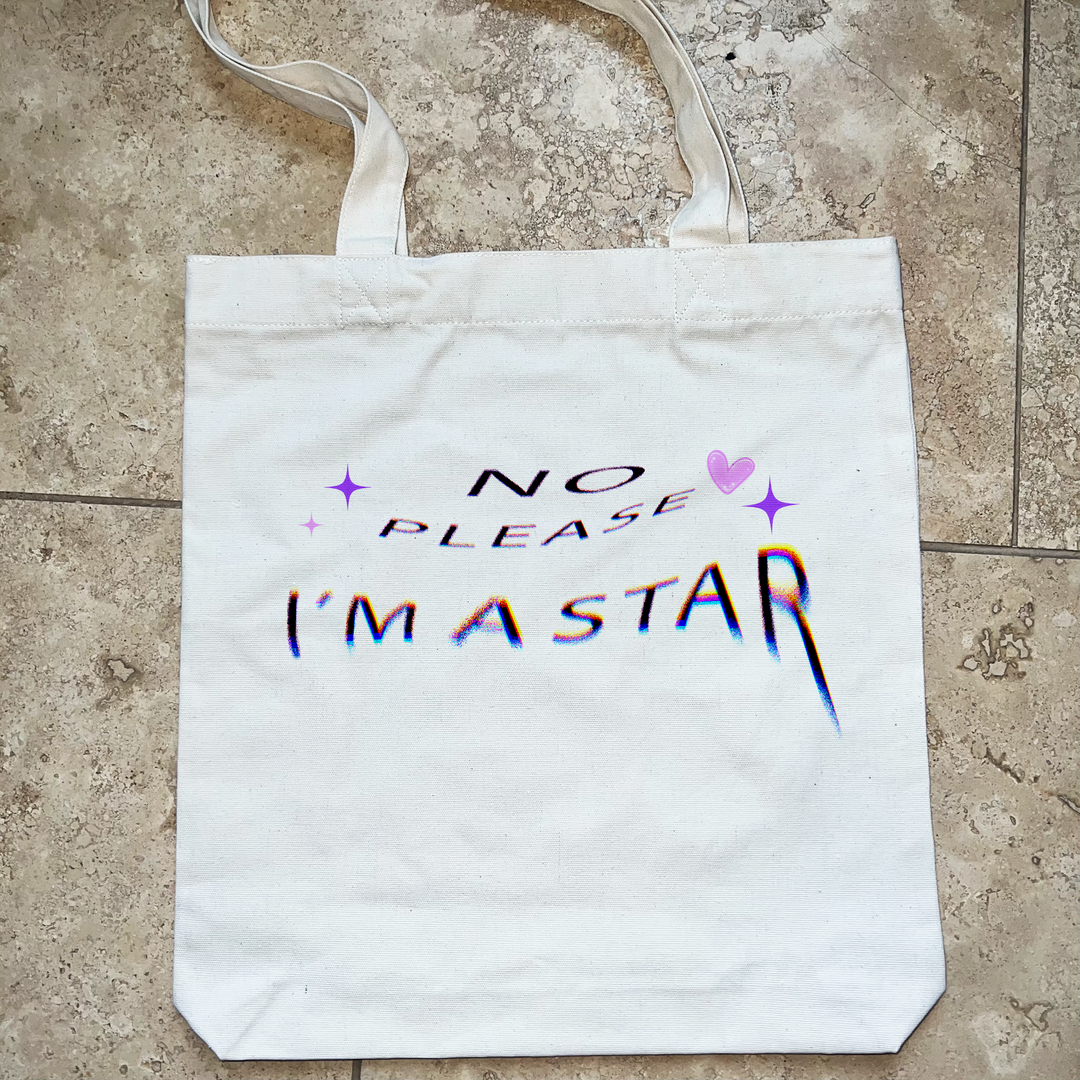 No , please i'm a star - tote bag