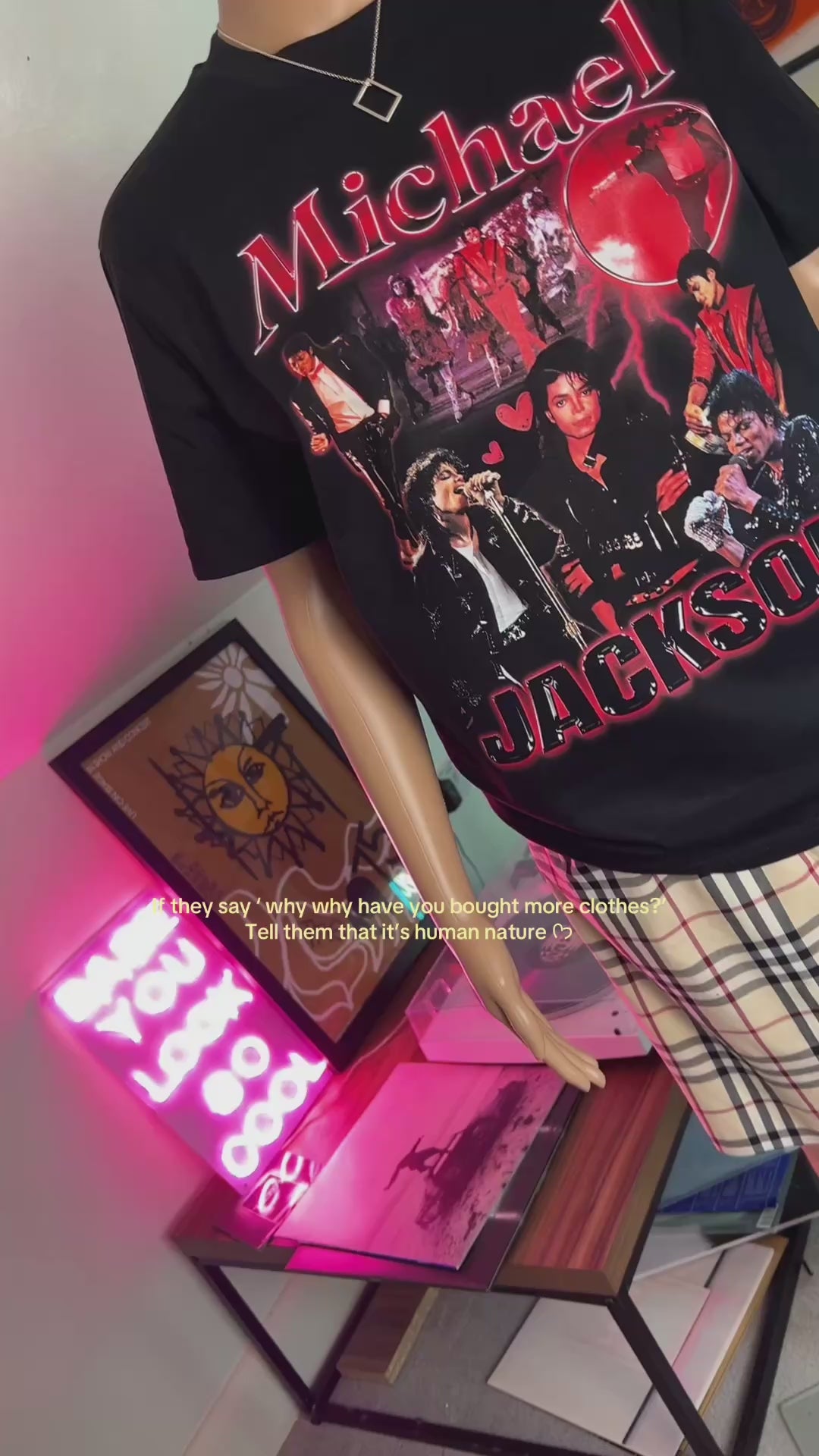 Michael Jackson homage graphic T-shirt