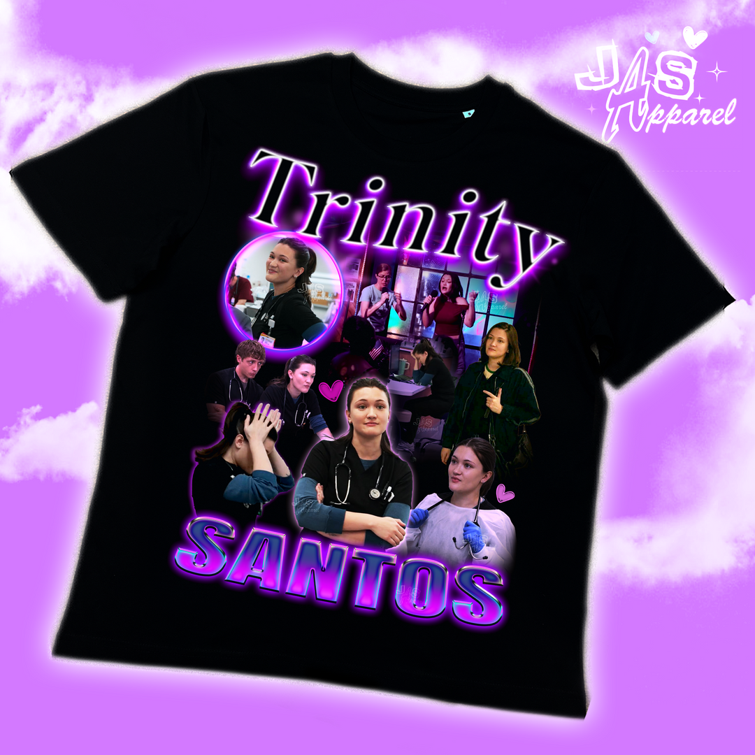Trinity Santos homage graphic t-shirt
